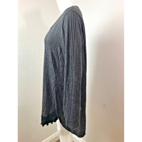 Style & Co Grey Long Sleeve Sweater Thin Large - Picture 3 of 7